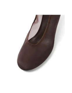 ABRIGHT CHOC MESH HEELS