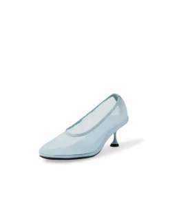 ABRIGHT PALE BLUE MESH HEELS