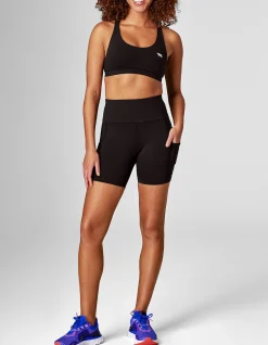Ab Waisted 'Flex Peach' Bike Short