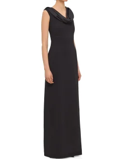 ADELE DRAPED NECKLINE MAXI DRESS