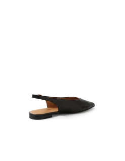 Adjoss Pointed Toe Leather Slingback Flats