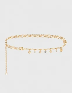A double chain charm Belt