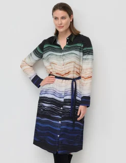 AFTERNOON SHADOWS MIDI SHIRTDRESS