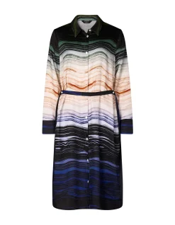 AFTERNOON SHADOWS MIDI SHIRTDRESS