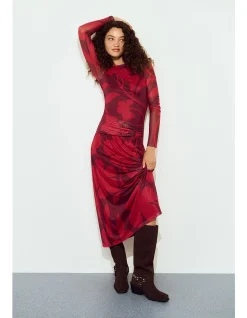 Airi Mesh Midi Dress
