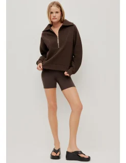 Aje Athletica Ribbed Quarter Zip Jumper