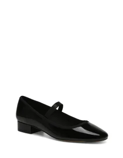 Alannah Black Crinkle Patent Leather Mary Jane