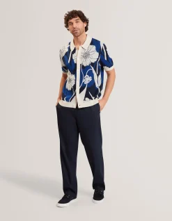 ALDERY FLORAL JACQUARD POLO