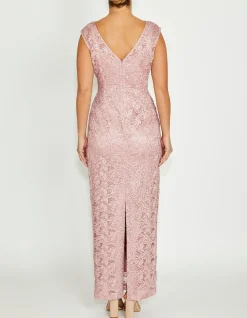 ALEXIS MAUVE LACE GOWN