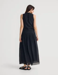 ALINA PLEATED SKIRT DRESS