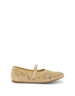 Alisa Suede Ballet Flat Sand Castoro