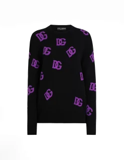 ALLOVER MONOGRAM CREWNECK SWEATER