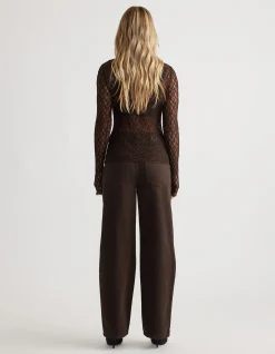 AMBER LACE LONG SLEEVE TOP