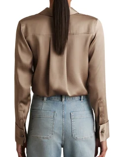 Ameira Silk Satin Shirt