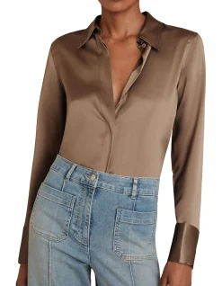Ameira Silk Satin Shirt