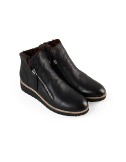 Anais Double Zip Boot - Black