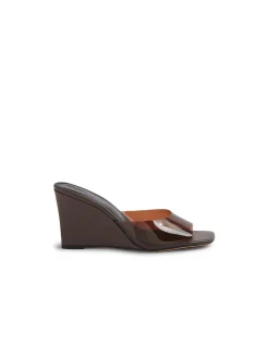 Anarbel Clear Strap High Wedge Sandals