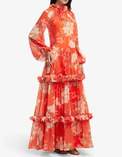 Angela Ruffled Maxi Dress
