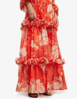 Angela Ruffled Maxi Dress