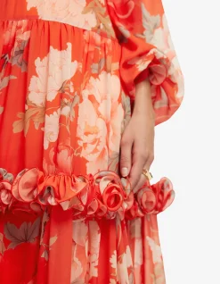 Angela Ruffled Maxi Dress