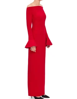 ANICA LS ROUND NECK MAXI DRESS