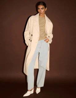 Anouk Mid Rise Straight Leg Denim Jeans