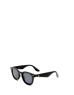 APERTURE BLACK ROUND SUNGLASSES