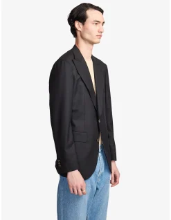 Arlo Super 110s Slim Wool Peak Lapel Blazer