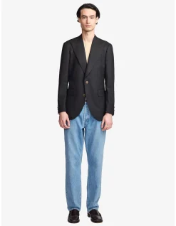 Arlo Super 110s Slim Wool Peak Lapel Blazer
