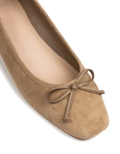 Armenia Fawn Suede Leather Ballet Flat