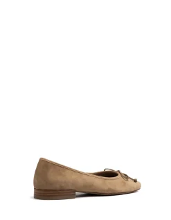 Armenia Fawn Suede Leather Ballet Flat