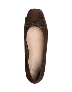 Armenia Hot Chocolate Suede Leather Ballet Flat