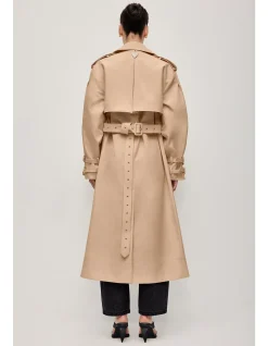 Aston Long Belted Trench Coat