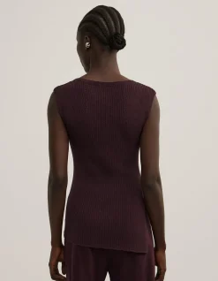 Asymmetric Hem Knit Tank
