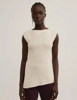 Asymmetric Hem Knit Tank