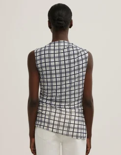 Asymmetric Mesh Tank Top