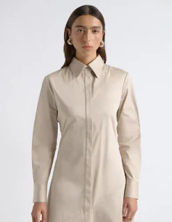 ASYMMETRIC SHIRT DRESS