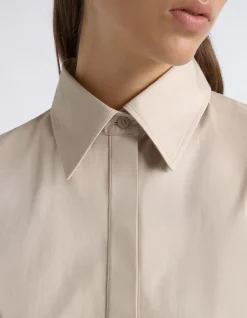 ASYMMETRIC SHIRT DRESS