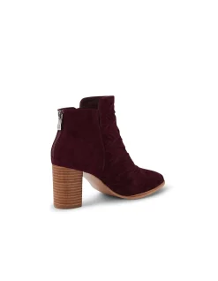 Atchoo Ruched Block Heel Ankle Boots