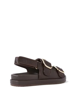ATTICUS Ebony Pebble Leather Flatform