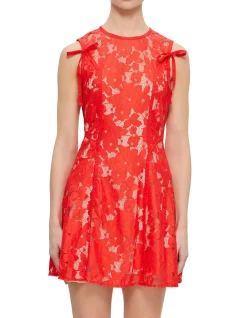 AUDREY LACE MINI DRESS