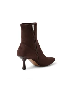 Audry Stretch Microsuede Kitten Heel Boots