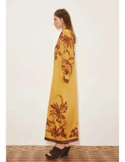 BANANA BLOSSOM SILK SHIRTDRESS