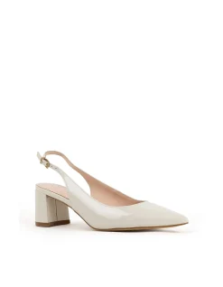 BARI55 BLOCK HEEL SLINGBACK PUMP