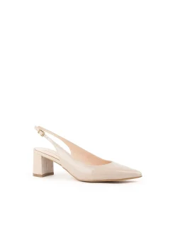 BARI55 BLOCK HEEL SLINGBACK PUMP