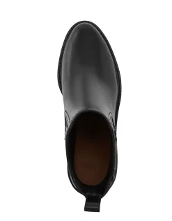 Baylee Black Leather Ankle Boot