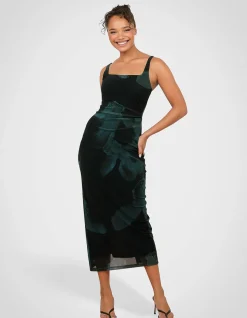 BEAU SQUARE NECK MAXI DRESS