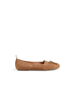 Beckit Elastic Strap Suede Ballet Flats