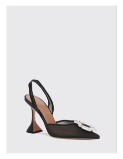 BEGUM MESH SLING 95 CL HEEL CRYSTAL BUCKLE