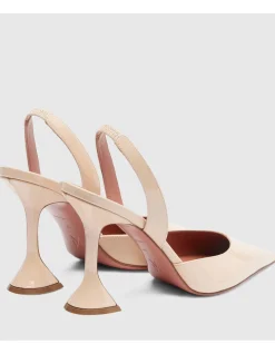 BEGUM SLING 95 CL HEEL CRYSTAL BUCKLE PATENT LEATHER